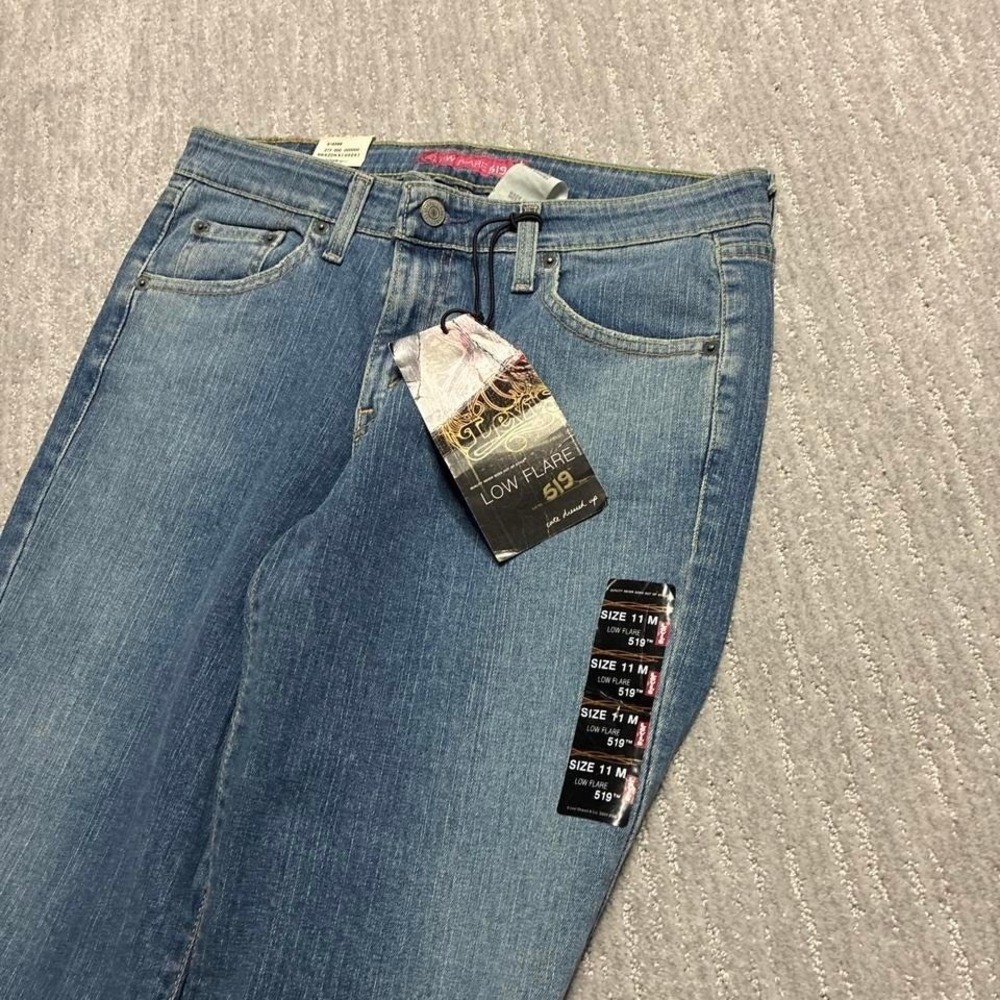 Levis 519 low flare y2k 2000s light wash heavy denim loose relaxed fit - Picture 3 of 8